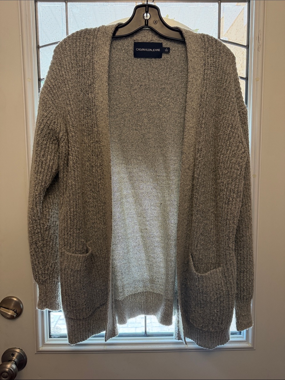 Calvin Klein Jeans Heather Gray Knit Sweater